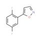 5-(2,5-Difluorophenyl)isoxazole - chemical structure image