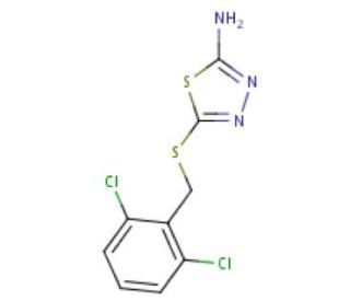 5-(2,6-Dichloro-benzylsulfanyl)-[1,3,4]thiadiazol-2-ylamine - chemical structure image