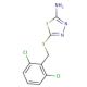 5-(2,6-Dichloro-benzylsulfanyl)-[1,3,4]thiadiazol-2-ylamine - chemical structure image
