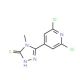 5-(2,6-Dichloropyridin-4-yl)-4-methyl-4H-1,2,4-triazole-3-thiol (CAS 266679-15-6) - chemical structure image