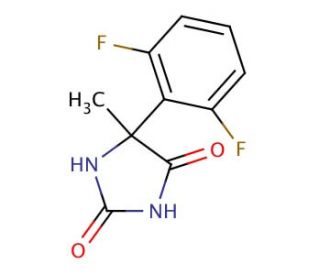 5-(2,6-difluorophenyl)-5-methylimidazolidine-2,4-dione - chemical structure image