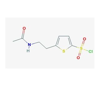 5-(2-acetamidoethyl)thiophene-2-sulfonyl chloride - chemical structure image