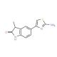 5-(2-amino-1,3-thiazol-4-yl)-3-methyl-1,3-dihydro-2H-indol-2-one - chemical structure image