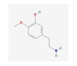 5-(2-aminoethyl)-2-methoxyphenol (CAS 3213-30-7) - chemical structure image