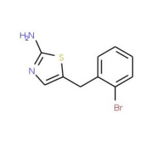 5-(2-bromobenzyl)-1,3-thiazol-2-amine - chemical structure image