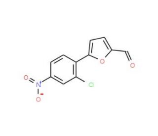 5-(2-Chloro-4-nitro-phenyl)-furan-2-carbaldehyde (CAS 327049-94-5) - chemical structure image