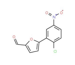 5-(2-Chloro-5-nitro-phenyl)-furan-2-carbaldehyde (CAS 329222-78-8) - chemical structure image