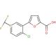 5-[2-Chloro-5-(trifluoromethyl)phenyl]-2-furoic acid (CAS 302911-88-2) - chemical structure image