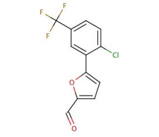 5-[2-Chloro-5-(trifluoromethyl)phenyl]furfural (CAS 259196-40-2) - chemical structure image