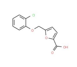 5-(2-Chloro-phenoxymethyl)-furan-2-carboxylic acid - chemical structure image