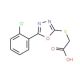 [5-(2-Chloro-phenyl)-[1,3,4]oxadiazol-2-ylsulfanyl]-acetic acid - chemical structure image