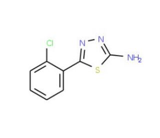 5-(2-Chloro-phenyl)-[1,3,4]thiadiazol-2-ylamine (CAS 828-81-9) - chemical structure image