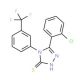 5-(2-Chloro-phenyl)-4-(3-trifluoromethyl-phenyl)-4H-[1,2,4]triazole-3-thiol - chemical structure image