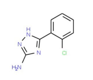 5-(2-chlorophenyl)-4H-1,2,4-triazol-3-amine (CAS 54463-89-7) - chemical structure image