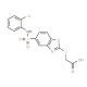 [(5-{[(2-chlorophenyl)amino]sulfonyl}-1,3-benzoxazol-2-yl)thio]acetic acid (CAS 750624-68-1) - chemical structure image