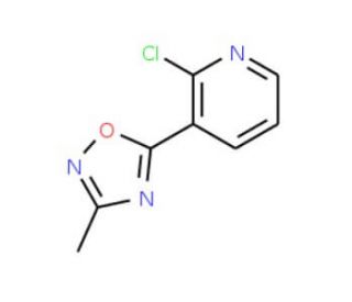 5-(2-chloropyridin-3-yl)-3-methyl-1,2,4-oxadiazole - chemical structure image