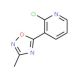 5-(2-chloropyridin-3-yl)-3-methyl-1,2,4-oxadiazole - chemical structure image