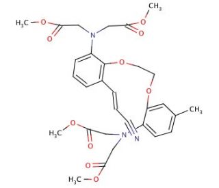 5-(2-Cyanopropenyl)-5&prime;-methyl-bis-(2-aminophenoxymethylene)-N,N,N&prime;,N&prime;-tetraacetate Methyl Ester - chemical structure image