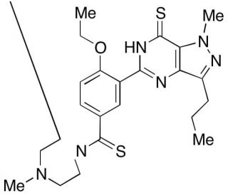 5-[2-Ethoxy-5-[(4-methyl-1-piperazinyl)thioxomethyl]phenyl]1-,6-dihydro-1-methyl-3-propyl-7H-pyrazolo[4,3-d]pyrimidine-7-thio