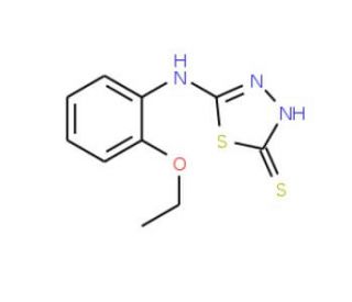 5-(2-Ethoxy-phenylamino)-[1,3,4]thiadiazole-2-thiol (CAS 52494-34-5) - chemical structure image
