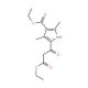 5-(2-Ethoxycarbonyl-acetyl)-2,4-dimethyl-1H-pyrrole-3-carboxylic acid ethyl ester (CAS 963-69-9) - chemical structure image