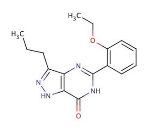 5-(2-Ethoxyphenyl)-3-propyl-1,6-dihydro-7H-pyrazolo[4,3-d]pyrimidin-7-one (CAS 139756-30-2) - chemical structure image