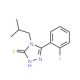 5-(2-Fluoro-phenyl)-4-isobutyl-4H-[1,2,4]triazole-3-thiol - chemical structure image