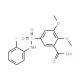5-(2-Fluoro-phenylsulfamoyl)-2,3-dimethoxy-benzoic acid - chemical structure image