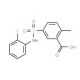 5-(2-Fluoro-phenylsulfamoyl)-2-methyl-benzoic acid - chemical structure image