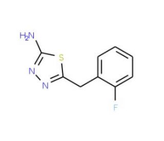 5-(2-Fluorobenzyl)[1,3,4]thiadiazol-2-ylamine (CAS 39181-53-8) - chemical structure image