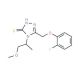 5-(2-Fluorophenoxymethyl)-4-(2-methoxy-1-methyl-ethyl)-4H[1,2,4]triazole-3-thiol - chemical structure image
