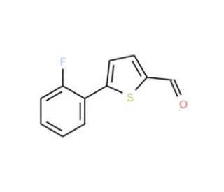 5-(2-fluorophenyl)thiophene-2-carbaldehyde - chemical structure image