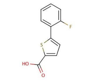 5-(2-fluorophenyl)thiophene-2-carboxylic acid - chemical structure image