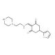5-(2-Furyl)-2-{[(2-piperazin-1-ylethyl)amino]-methylene}cyclohexane-1,3-dione - chemical structure image