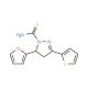 5-(2-furyl)-3-thien-2-yl-4,5-dihydro-1H-pyrazole-1-carbothioamide (CAS 394682-37-2) - chemical structure image