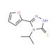 5-(2-Furyl)-4-isopropyl-4H-1,2,4-triazole-3-thiol - chemical structure image
