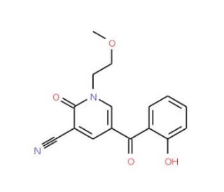 5-(2-hydroxybenzoyl)-1-(2-methoxyethyl)-2-oxo-1,2-dihydropyridine-3-carbonitrile - chemical structure image