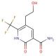 5-(2-hydroxyethyl)-2-oxo-6-(trifluoromethyl)-1,2-dihydropyridine-3-carboxamide - chemical structure image
