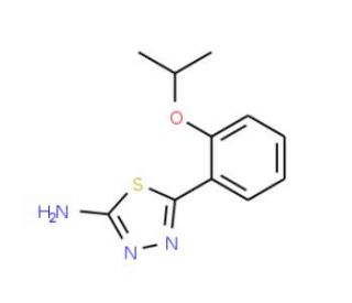5-(2-Isopropoxy-phenyl)-[1,3,4]thiadiazol-2-ylamine - chemical structure image