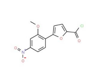 5-(2-Methoxy-4-nitrophenyl)-2-furoyl chloride (CAS 443123-41-9) - chemical structure image