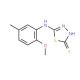 5-(2-Methoxy-5-methyl-phenylamino)-[1,3,4]thiadiazole-2-thiol (CAS 379728-86-6) - chemical structure image