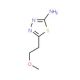 5-(2-Methoxy-ethyl)-[1,3,4]thiadiazol-2-ylamine - chemical structure image