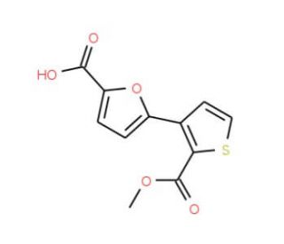 5-[2-(Methoxycarbonyl)-3-thienyl]-2-furoic acid - chemical structure image