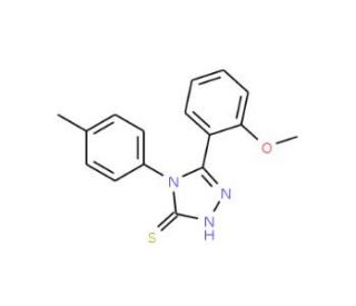 5-(2-methoxyphenyl)-4-(4-methylphenyl)-4H-1,2,4-triazole-3-thiol (CAS 23292-16-2) - chemical structure image