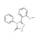 5-(2-methoxyphenyl)-4-phenyl-4H-1,2,4-triazole-3-thiol (CAS 90429-14-4) - chemical structure image
