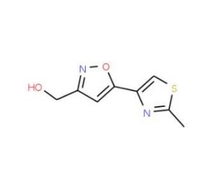 [5-(2-methyl-1,3-thiazol-4-yl)-3-isoxazolyl]methanol (CAS 388088-79-7) - chemical structure image
