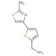 [5-(2-methyl-1,3-thiazol-4-yl)thien-2-yl]methylamine (CAS 868238-07-7) - chemical structure image