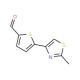 5-(2-Methyl-1,3-thiazol-4-yl)thiophene-2-carboxaldehyde (CAS 499770-66-0) - chemical structure image