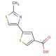 5-(2-methyl-1,3-thiazol-4-yl)thiophene-3-carboxylic acid - chemical structure image
