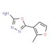 5-(2-methyl-3-furyl)-1,3,4-oxadiazol-2-amine - chemical structure image
